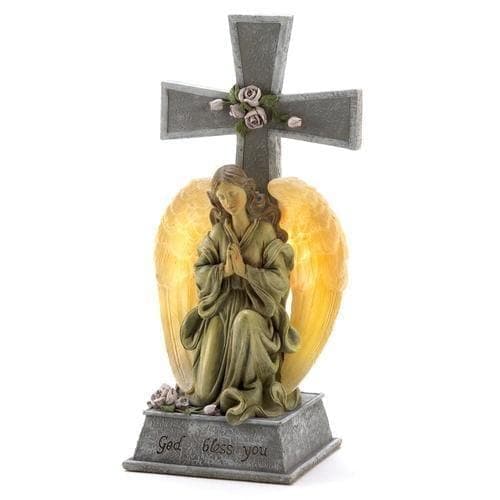 Blessed Cross Solar Light - Premium Wings of Devotion from Summerfield Terrace - Just $49.38! Shop now at Handbags Specialist Headquarter