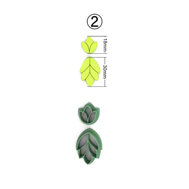 Leaf Terracotta Earring Cutting Mold Mini Cutting Tools - Premium Earring from eprolo - Just $17.99! Shop now at Handbags Specialist Headquarter
