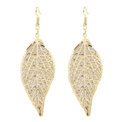 Simple Retro Alloy Leaf Frosted Earrings Earring Personality Earrings Women - Premium Earring from eprolo - Just $17.99! Shop now at Handbags Specialist Headquarter