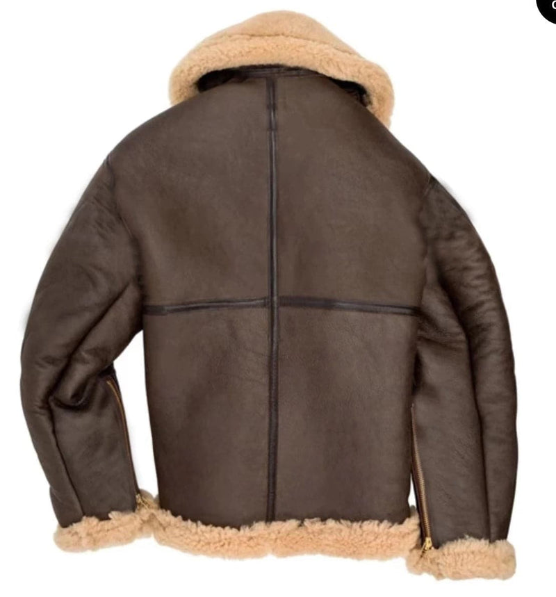 New Fur Coat Men's Thick Fur Faux Leather Jacket Dark Coffee Color Long Sleeved Fur Coat - Premium Jacket from eprolo - Just $39.99! Shop now at Handbags Specialist Headquarter