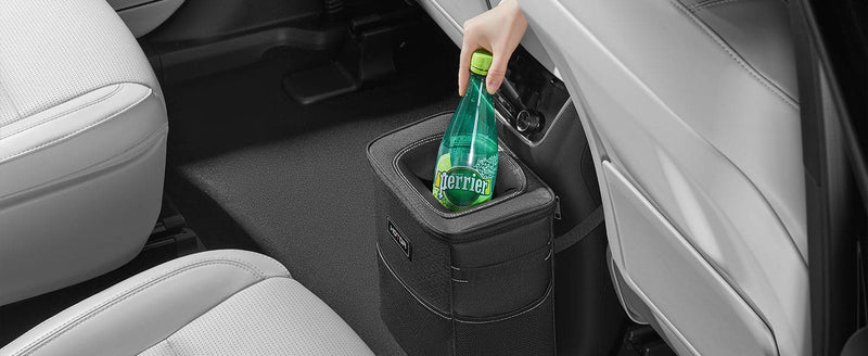 HOTOR Trash Can with Lid and Storage Pockets, 100% Leak-Proof Organizer, Waterproof Garbage Can, Multipurpose Trash Bin for Car - Black - Premium Auto accessories from Visit the HOTOR Store - Just $17.99! Shop now at Handbags Specialist Headquarter