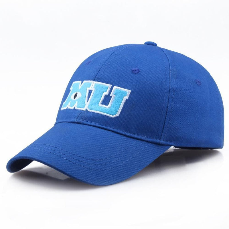New Monsters University Sullivan Sulley Mike MU Letters Embroidery Baseball Cap Blue Hat One Piece Baseball Caps Sun Hats - Premium Men caps from eprolo - Just $19.99! Shop now at Handbags Specialist Headquarter