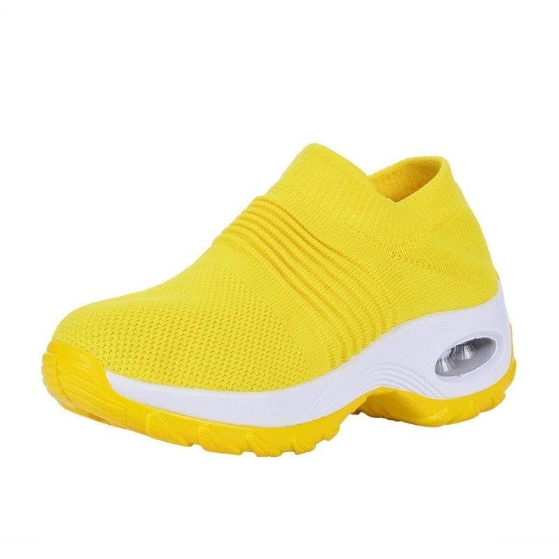 Spring Women Sneakers Shoes Flat Slip on Platform Sneakers for Women Black Breathable Mesh Sock Sneakers Shoes - Premium Women Sneakers from . - Just $35! Shop now at Handbags Specialist Headquarter