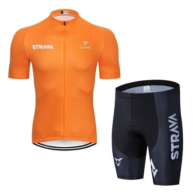 2020 STRAVA Pro Team summer cycling Jersey set Bicycle Clothing Breathable Men Short Sleeve shirt Bike bib shorts 20D Gel pad - Premium MEN T-SHIRT from eprolo - Just $47.86! Shop now at Handbags Specialist Headquarter