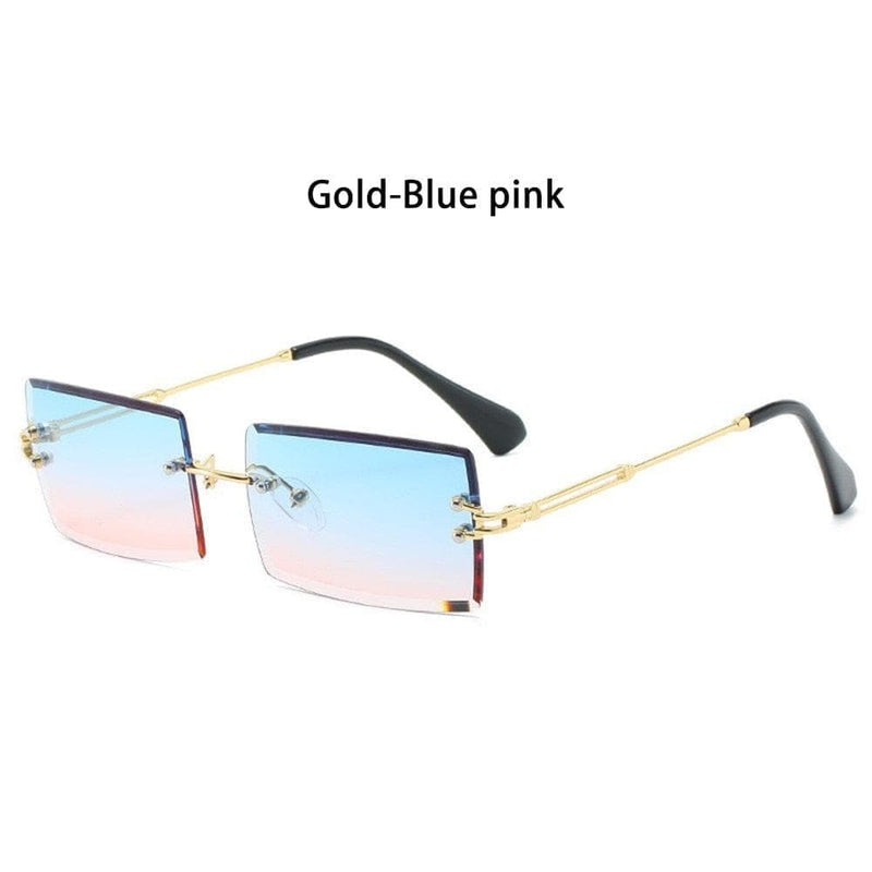 2020 Trendy Men Women Summer Rimless Sunglasses Fashion Small Rectangle Sun Glasses Traveling Style UV400 Shades Eyewear - Premium Men Sunglasses from eprolo - Just $14.28! Shop now at Handbags Specialist Headquarter