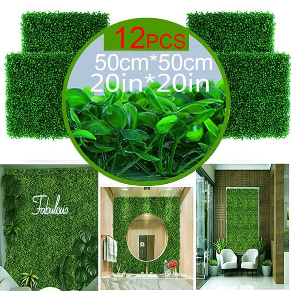 20pcs Artificial Flowers Boxwood Green Wall Grass Backdrop Panels Topiary Hedge Plants Garden Fence Wedding Party Background - Premium Artificial Plants from Culax garden Official Store - Just $47.99! Shop now at Handbags Specialist Headquarter