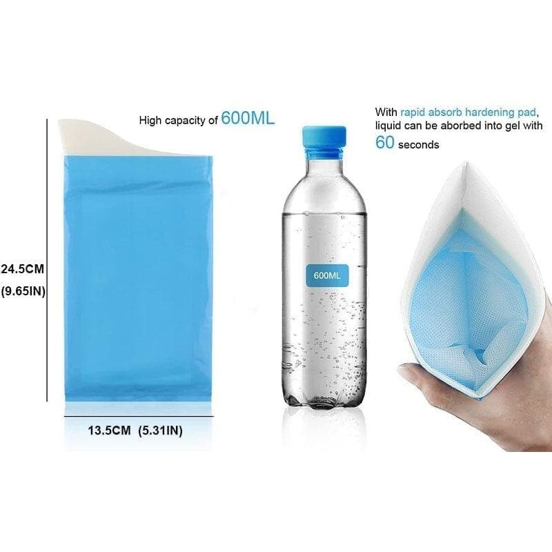 20PCS Disposable Outdoor Emergency Urine Bags Camping Pee Bag Urinal Toilet Traffic Jam Urinate Bags Portable Car Vomit Bag - Premium Home Décor from eprolo - Just $21.18! Shop now at Handbags Specialist Headquarter