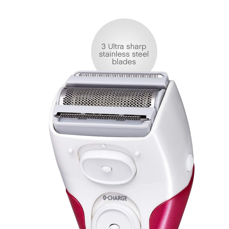 Panasonic ES2207P Ladies Electric Shaver, 3-Blade Cordless Women’s Electric Razor with Pop-Up Trimmer, Use Wet or Dry - Premium ELECTRIC SHAVERS AND TRIMMERS from Panasonic - Just $66.99! Shop now at Handbags Specialist Headquarter