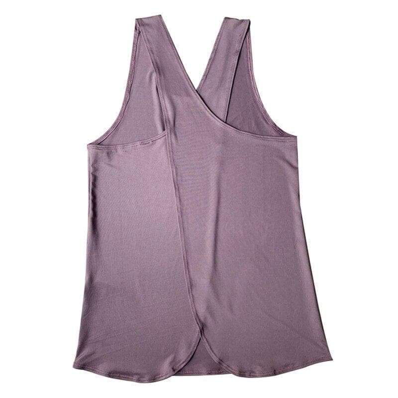 Women Quick Dry Cross Back Yoga Shirts Sleeveless Fitness Sport T-Shirt  Workout Running Tank Tops - Premium Women's T Shirt from eprolo - Just $15.18! Shop now at Handbags Specialist Headquarter