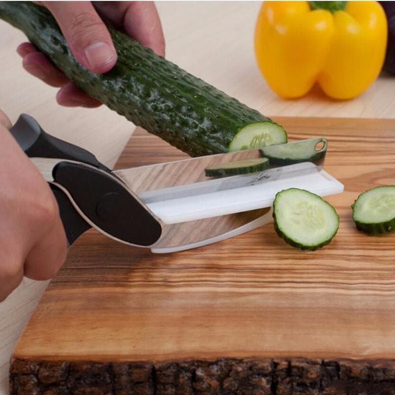 Clever Cutter 2 in 1 Kitchen Knife & Cutting Board - Premium Cook from eprolo - Just $27.44! Shop now at Handbags Specialist Headquarter