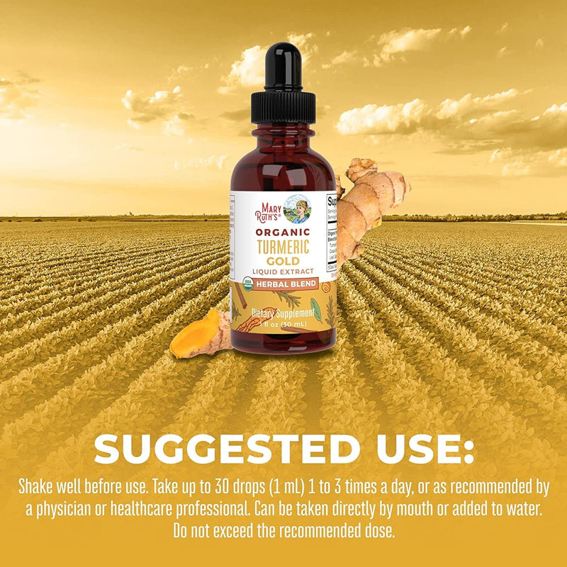 MaryRuth's | Organic Turmeric Gold Liquid Drops | Herbal Supplement | Manage Inflammation, Support Joint Health | 1 fl oz / 30 ml - Premium Health Care from MaryRuth Organics - Just $47.90! Shop now at Handbags Specialist Headquarter
