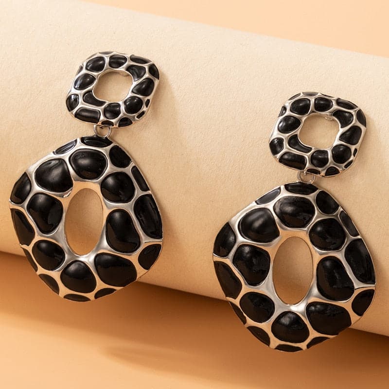 Earrings Trend New Boho Fashion Earrings For Women Cool Stuff Personality Square Leopard Print Geometry Vintage Jewelry - Premium Earrings from eprolo - Just $17.99! Shop now at Handbags Specialist Headquarter
