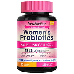 NewRhythm Probiotics 50 Billion CFU 20 Strains, 60 Veggie Capsules, Targeted Release Technology, Stomach Acid Resistant, No Need for Refrigeration, Non-GMO, Gluten Free - Premium Vitamins, Minerals & Supplements from Visit the NewRhythm Store - Just $25.55! Shop now at Handbags Specialist Headquarter