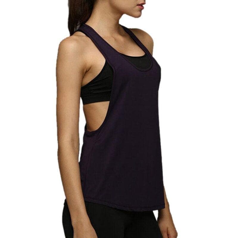 Yoga Crop Top Women Sleeveless Backless Running Sports T Shirts Quick Dry Jogging Gym Fitness Tank Top - Premium Women's T Shirt from eprolo - Just $16.70! Shop now at Handbags Specialist Headquarter