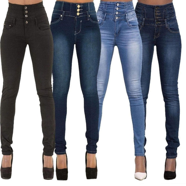 Spring Summer Woman skinny jeans Denim Pencil Pants Top Brand Stretch Jeans High Waist Pants Women High Waist Jeans - Premium Women jeans from eprolo - Just $29.99! Shop now at Handbags Specialist Headquarter