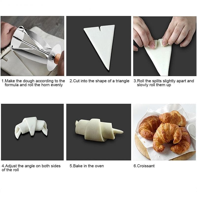 Stainless Steel Rolling Cutter Making Croissant Bread Wheel Dough Pastry Wooden Handle Baking Kitchen Accessories Knife Garden - Premium Cook from eprolo - Just $16.50! Shop now at Handbags Specialist Headquarter