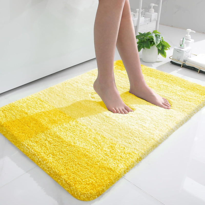 OLANLY Luxury Bathroom Rug Mat 24x16, Extra Soft and Absorbent Microfiber Bath Rugs, Non-Slip Plush Shaggy Bath Carpet, Machine Wash Dry, Bath Mats for Bathroom Floor, Tub and Shower, Grey - Premium Bathroom from Visit the OLANLY Store - Just $18.99! Shop now at Handbags Specialist Headquarter