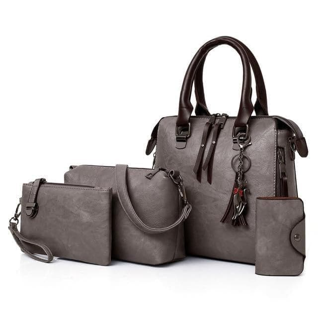 4in1 Designer Leather Handbag - Premium WOMEN'S Handbags from eprolo - Just $42.12! Shop now at Handbags Specialist Headquarter
