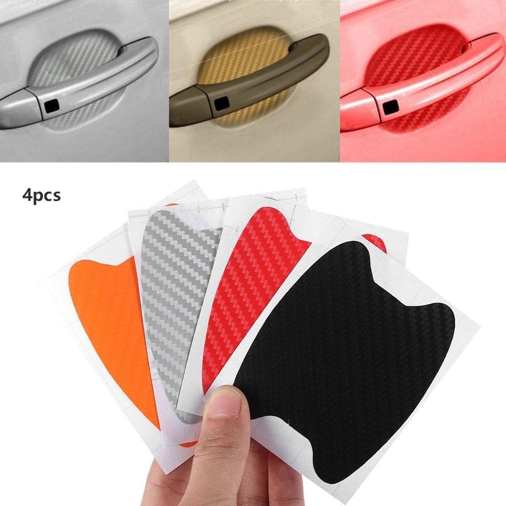 4Pcs/Set Car Door Sticker Scratches Resistant Cover Body Decoration Auto  Handle Protection Film Exterior Accessories Car-styling