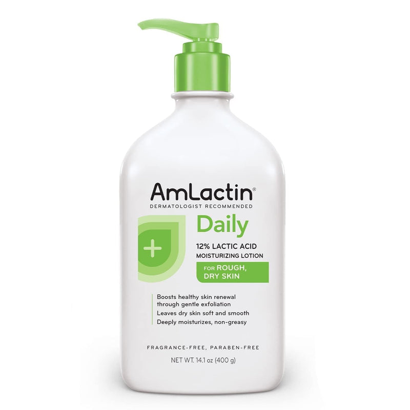 AmLactin Daily Moisturizing Lotion for Dry Skin – 14.1 oz Pump Bottle – 2-in-1 Exfoliator-Body Lotion with 12% Lactic Acid, Dermatologist-Recommended (Packaging May Vary) - Premium Body Lotion from Visit the AmLactin Store - Just $16.99! Shop now at Handbags Specialist Headquarter