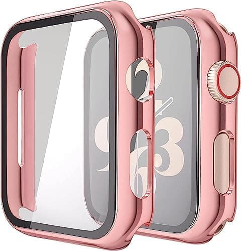 Misxi 2 Pack Hard PC Case with Tempered Glass Screen Protector Compatible with Apple Watch Series 6 SE Series 5 Series 4 44mm, Black - Premium Health Care phone case from Visit the Misxi Store - Just $24.67! Shop now at Handbags Specialist Headquarter