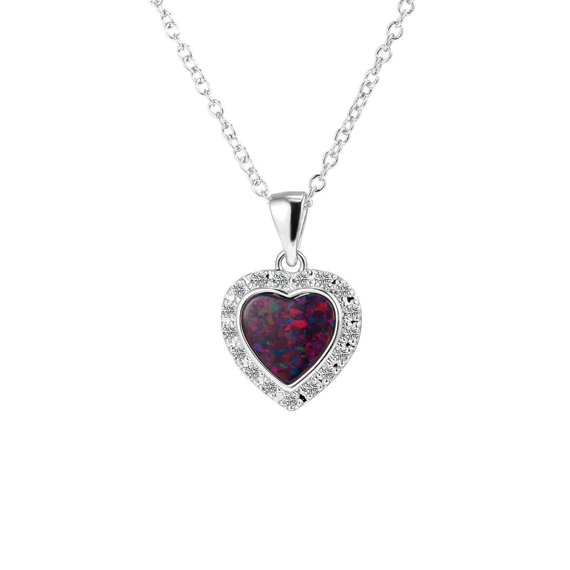 Peermont Green 18K Rose Gold Amethyst Heart Necklace - Handbags Specialist Headquarter