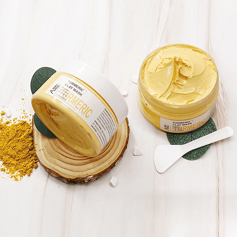 ANAIRUI Turmeric Vitamin C Face Mask, Clay Facial Mask with Vitamin C E for Radiant Skin, Acne Control and Refining Pores 4.05 Oz - Premium  from ANAI RUI - Just $24.73! Shop now at Handbags Specialist Headquarter