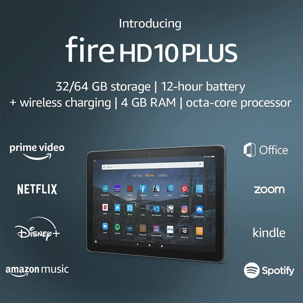 Fire HD 10 plus Tablet, 10.1", 1080P Full HD, 32 GB, Latest Model (2021 Release), Slate - Premium  from Amazon - Just $303.82! Shop now at Handbags Specialist Headquarter