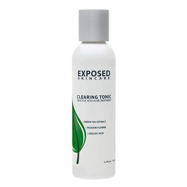 Exposed Skin Care Clearing Tonic Step 2 - Acne Clearing Toner Treatment – Prevent Breakouts and Redness with Salicylic Acid 1.0%, Witch Hazel and Green Tea - 4 Fl Oz - Premium  from Exposed Skin Care - Just $37.06! Shop now at Handbags Specialist Headquarter