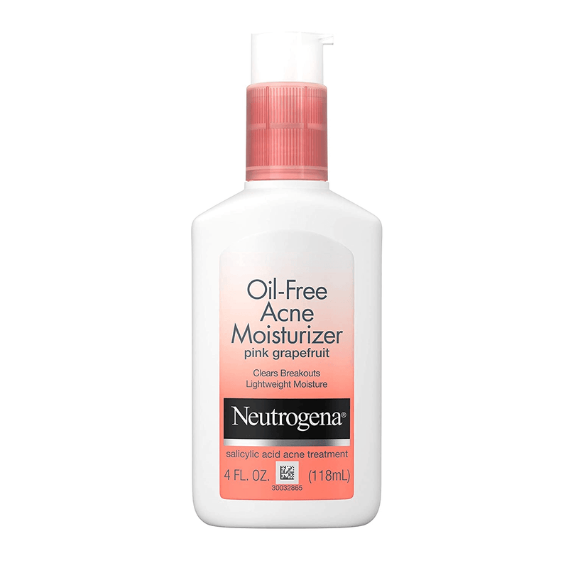 Neutrogena Oil Free Acne Facial Moisturizer With.5% Salicylic Acid Acne Treatment, Pink Grapefruit Acne Fighting Face Lotion for Breakouts, Non-Greasy & Non-Comedogenic, 4 Fl. Oz - Premium  from Johnson & Johnson - Just $26.20! Shop now at Handbags Specialist Headquarter