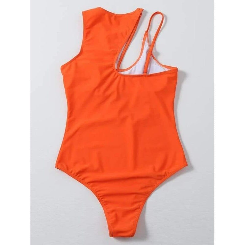 Swimsuit Women One Piece Push Up Hollow Out Swimwear Female Solid Color Bathing Suits Bandeau Monokini Beach Wear 2021 New - Premium Women swimsuit from eprolo - Just $23.14! Shop now at Handbags Specialist Headquarter