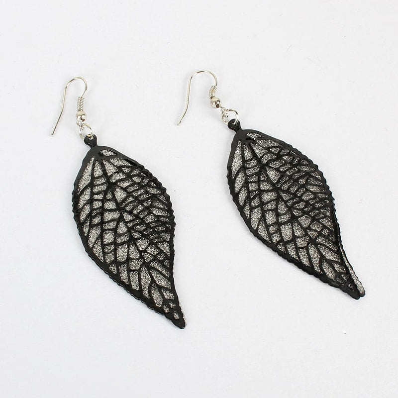 Simple Retro Alloy Leaf Frosted Earrings Earring Personality Earrings Women - Premium Earring from eprolo - Just $17.99! Shop now at Handbags Specialist Headquarter