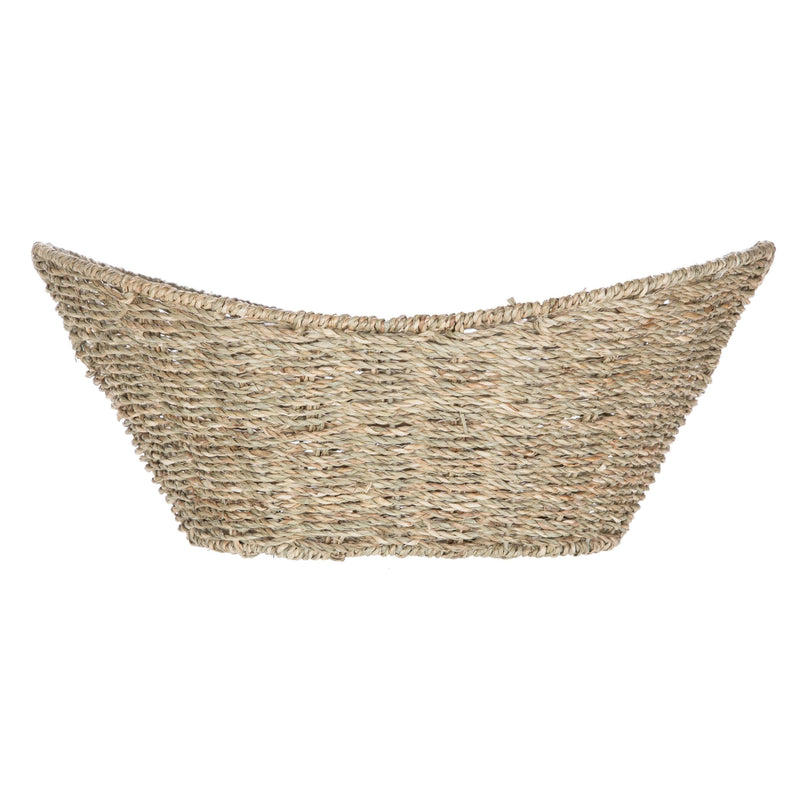 Mainstays Oval Natural Seagrass Storage Basket with Cut-out Handles - Premium BASKET from Mainstays - Just $17.99! Shop now at Handbags Specialist Headquarter