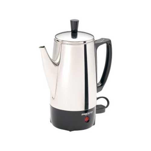 6 Cup Coffee Percolator SS - Premium Coffee & Tea Makers from Presto - Just $67.78! Shop now at Handbags Specialist Headquarter