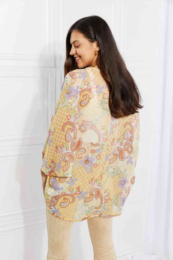 Culture Code Full Size Lasting Love Paisley Kimono - Premium Dresses from Trendsi - Just $33! Shop now at Handbags Specialist Headquarter
