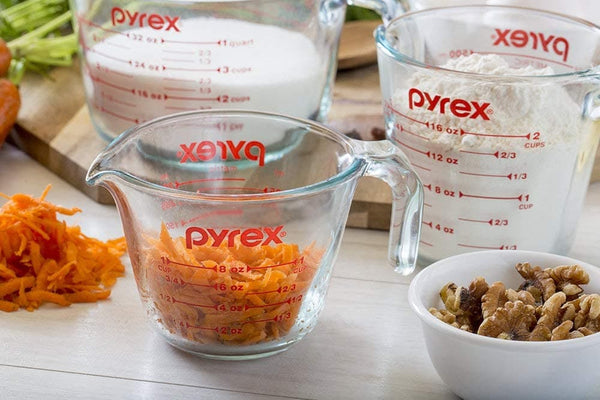 Pyrex 3 Piece Glass Measuring Cup Set, Includes 1-Cup, 2-Cup, and 4-Cup Tempered Glass Liquid Measuring Cups, Dishwasher, Freezer, Microwave, and Preheated Oven Safe, Essential Kitchen Tools - Premium COOKWARE from Visit the Pyrex Store - Just $39.99! Shop now at Handbags Specialist Headquarter