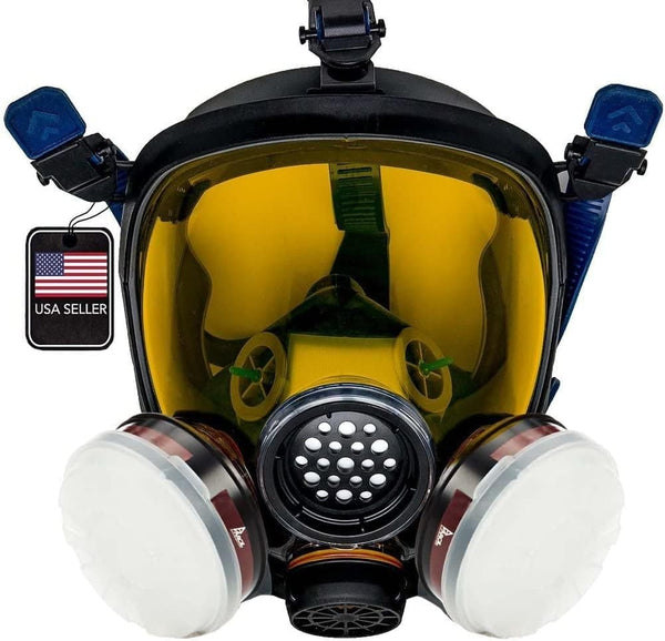 Full Face Organic Vapor, Chemical, & Particulate Respirator - 1 Year Manufacturer Warranty - Reusable Eye Protection Mask - Premium Health Care from Visit the Parcil Distribution Store - Just $159.99! Shop now at Handbags Specialist Headquarter