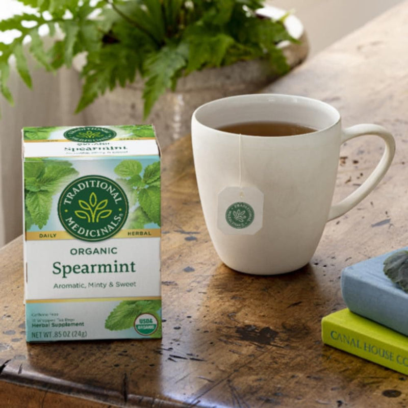 Traditional Medicinals Organic Spearmint Herbal Tea, Supports Healthy Digestion, (Pack of 2) - 32 Tea Bags Total - Premium Health Care from Visit the Traditional Medicinals Store - Just $28.99! Shop now at Handbags Specialist Headquarter