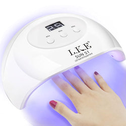 LKE UV LED Nail Lamp, Nail Dryer 72W Gel Polish Curing Lamp for Gel Nail Polish Kit Nail Art Accessories White - Premium Hand, Foot & Nail Tools from Visit the LKE Store - Just $19.99! Shop now at Handbags Specialist Headquarter