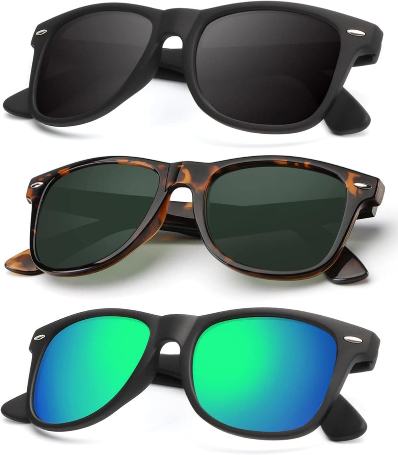 KALIYADI Polarized Sunglasses for Men and Women Matte Finish Sun glasses Color Mirror Lens UV Blocking (3 Pack) - Premium Women's Sunglasses from Visit the KALIYADI Store - Just $25.99! Shop now at Handbags Specialist Headquarter