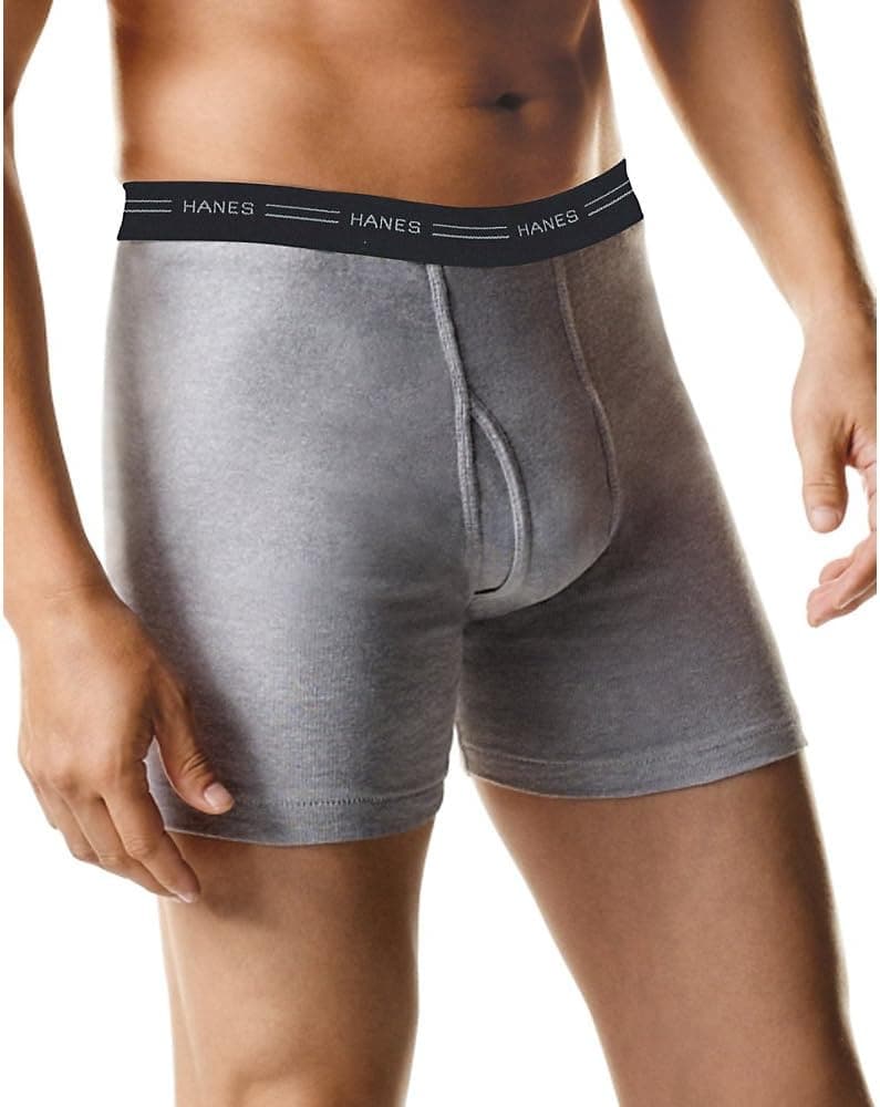 Hanes Men's Boxer Briefs, Soft and Breathable Cotton Underwear with ComfortFlex Waistband, Multipack - Premium Men T-shirt from Visit the Hanes Store - Just $28.99! Shop now at Handbags Specialist Headquarter