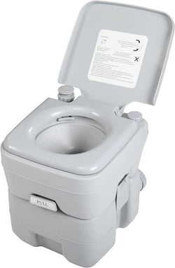 JAXPETY 5.3 Gallon Camping Toilet Portable Travel Toilet w/Sealing Slide Valve, Anti-Leak Water Pump, Carry Handle, Large Capacity Waste Tank for Car, Boat, Truck (20L Gray) - Premium FURNITURE & DECOR from Visit the JAXPETY Store - Just $108.73! Shop now at Handbags Specialist Headquarter