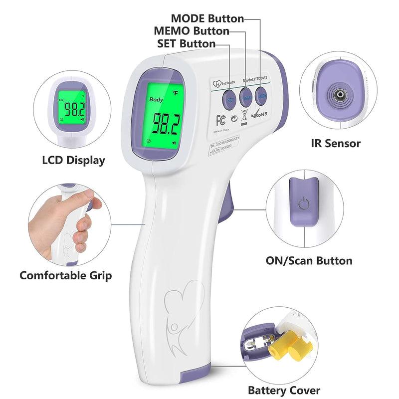 No Touch Forehead Thermometer for Adults and Kids - Premium Health from Visit the hetaida Store - Just $31.48! Shop now at Handbags Specialist Headquarter