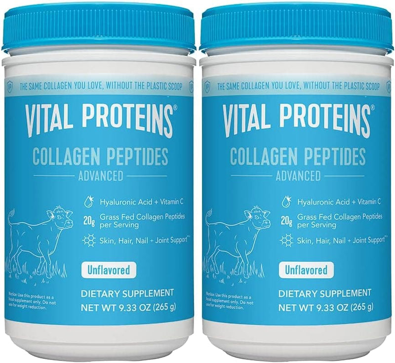 Vital Proteins Collagen Peptides Powder with Hyaluronic Acid and Vitamin C, Unflavored, 20 oz - Premium Vitamins, Minerals & Supplements from Visit the Vital Proteins Store - Just $49.60! Shop now at Handbags Specialist Headquarter