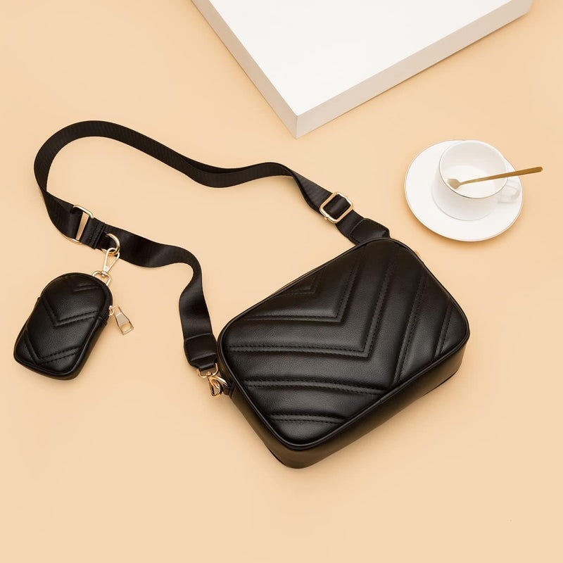 Herald Chevron Quilted Small Crossbody Bag with Coin Purse Pouch Women Square Snapshot Camera Side Shoulder 2 Size Handbag - Premium Health Care from Visit the Herald Store - Just $37.99! Shop now at Handbags Specialist Headquarter