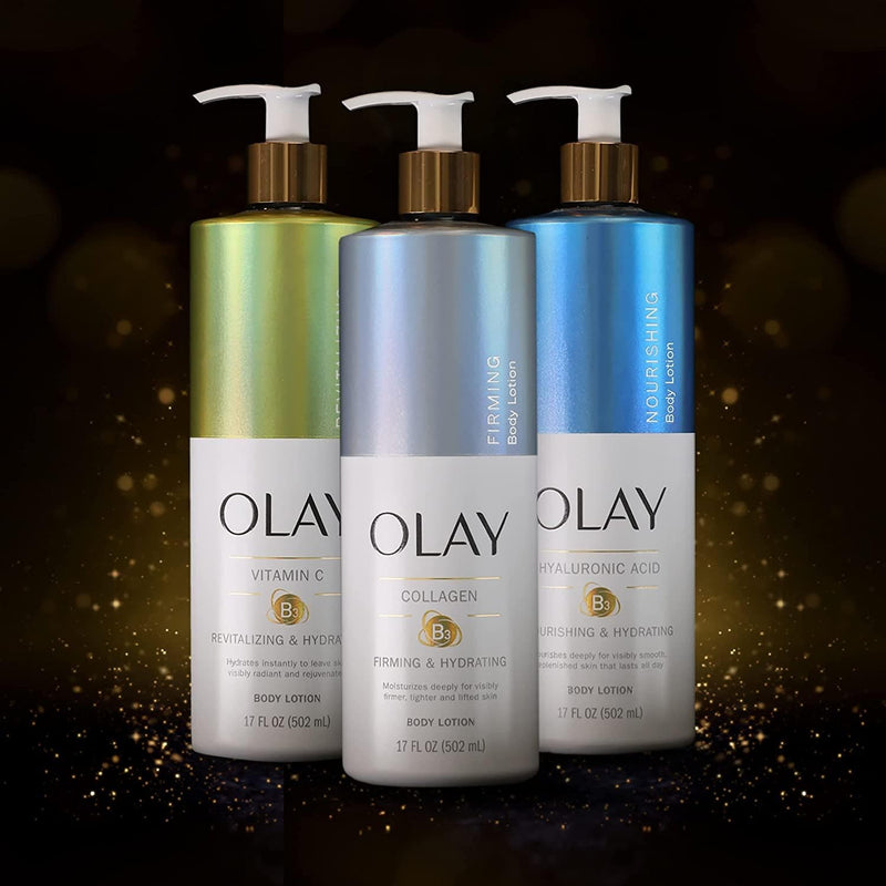 Olay Nourishing & Hydrating Body Lotion for Women with Hyaluronic Acid 17 fl oz Pump Pack of 4 - Premium Body Lotion from Visit the Olay Store - Just $44.99! Shop now at Handbags Specialist Headquarter