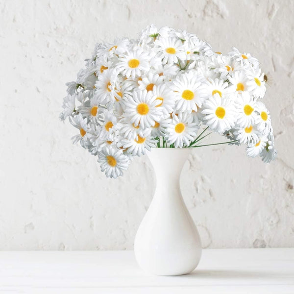 AmyHomie Artificial Flowers,10 pcs Silk Daisy, Artificial Gerber Daisy for Home Decoration, Fake Wildflowers Spring Flowers for Wedding Decoration(Milk White) - Premium HOME DÉCOR from Visit the AmyHomie Store - Just $13.49! Shop now at Handbags Specialist Headquarter