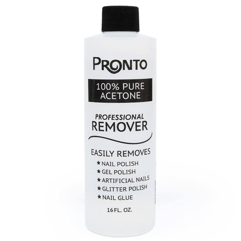 Pronto 100% Pure Acetone - Quick, Professional Nail Polish Remover - For Natural, Gel, Acrylic, Sculptured Nails (8 FL. OZ.) - Premium Foot, Hand & Nail Care from Visit the Pronto Store - Just $15.99! Shop now at Handbags Specialist Headquarter