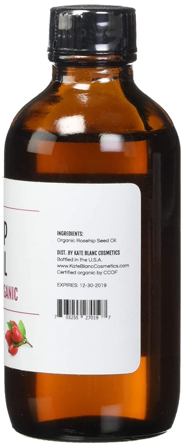 Organic Rosehip Seed Oil for Face and Skin. USDA Certified, 100% Pure, Cold Pressed. Natural Moisturizer for Acne Scars, Hair, Skin. Therapeutic AAA+ Grade (4 oz) - Premium HAIR from Visit the Kate Blanc Cosmetics Store - Just $15.99! Shop now at Handbags Specialist Headquarter