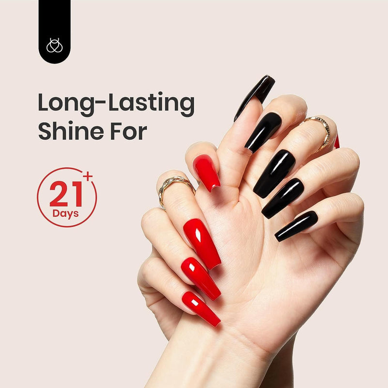 Beetles 2 Pcs 15ml No Wipe Gel Top Coat and Base Coat Set - Shine Finish and Long Lasting, Soak Off LED Nail Lamp Gel Base Top Coat Finish Nail Art Design Manicure Gifts for Women - Premium Foot, Hand & Nail Care from Visit the beetles Gel Polish Store - Just $12.99! Shop now at Handbags Specialist Headquarter